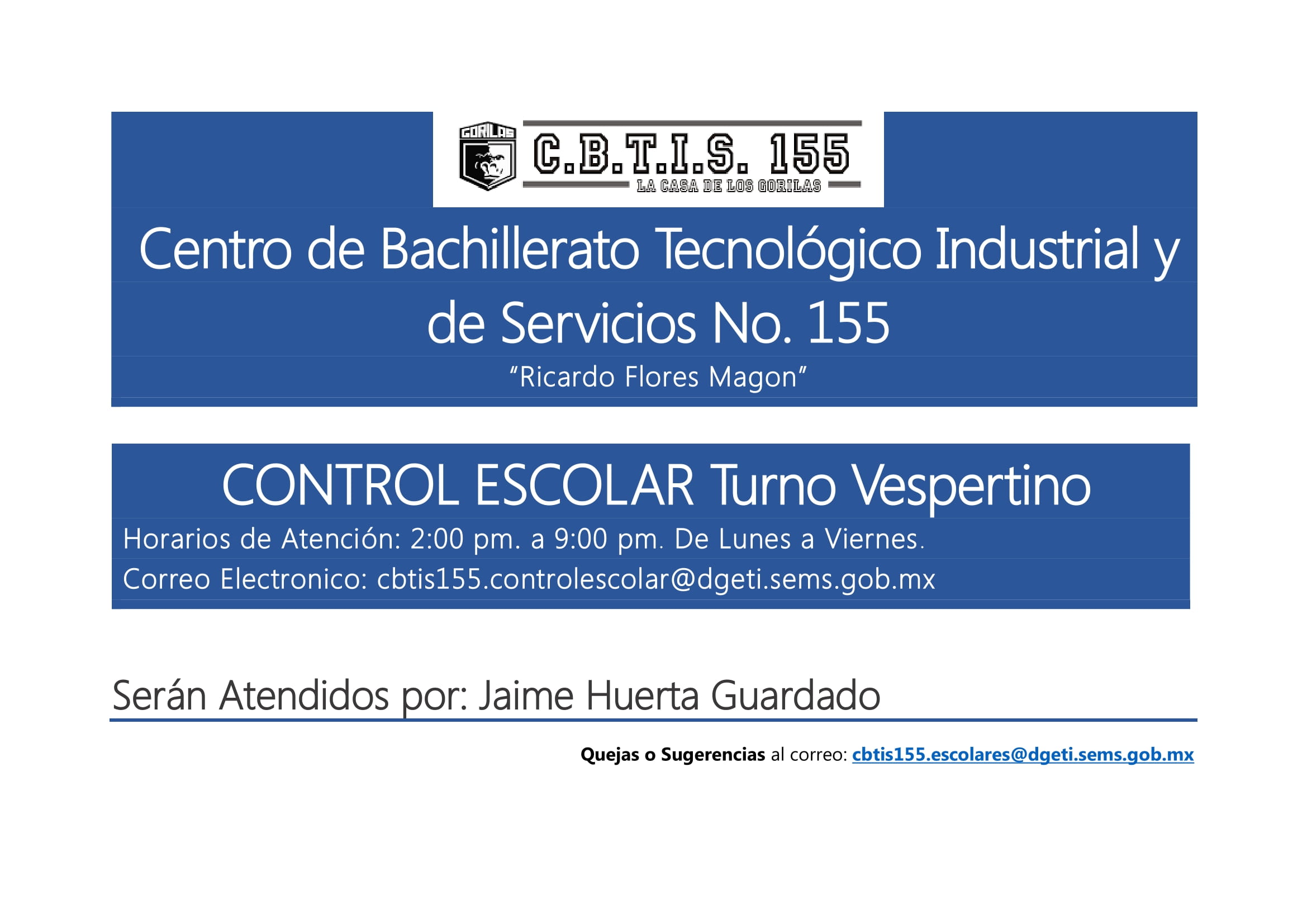 Jaime Atiende Control Escolar T V-1
